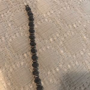 Kendra Scott gunmetal black druzy bracelet